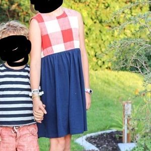 Pink Chicken Gingham Dress